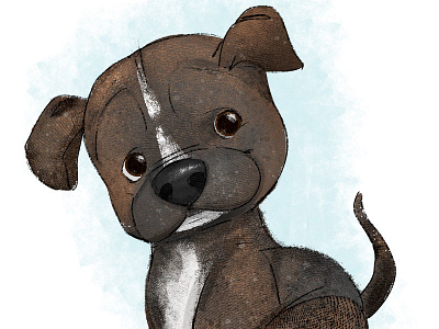 #adoptadoodle Project-Stumpy - Atkins, SC adopt dont shop adoptadoodle project animals character design cute dog kid lit art photoshop puppy rescue wacom