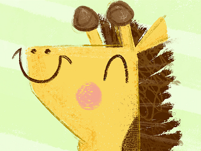 Hi there Friday! childrens book cute giraffe kidlitart photoshop