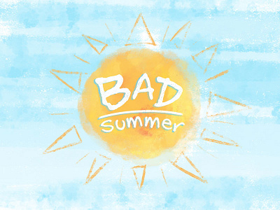 Bad Summer! character design childrens books comics cute dc fan art illustration kidlitart marvel photoshop