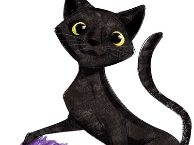 #adoptadoodle project - Ebbie - Tuff Tails Rescue - LI, NY adoptadoodle adoptadoodle project animals black cat cat childrens book childrens illustration illustration pets