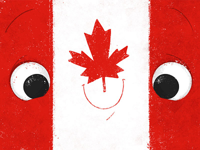 Canadian Cutie canada childrens book childrens illustration flag kidlitart red