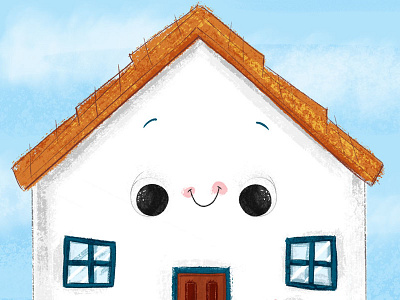 Happy Home childrens book childrens illustration home house kidlitart