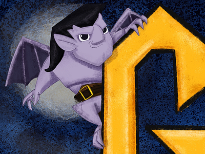 90’s Abcs - G is for Goliath 90s abcs abcs alphabet book illustration childrens book illustration childrens illustration disney gargoyles illustration kidlitart