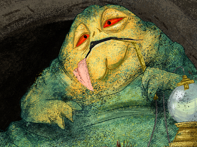 Jabba the Hutt book illustration illustration jabba the hutt kidlit kidlitart may the fourth picture book star wars
