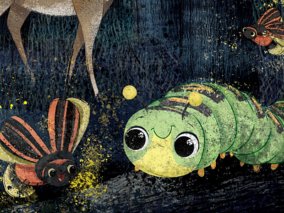 Lightning Bugs bugs childrens book illustration cute illustration kidlitart kids book picture book story storybook