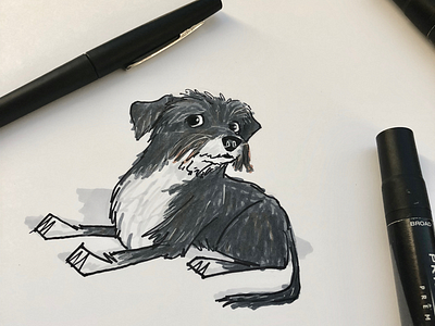 Inktober week 1 book illustration childrens book dog dogs illustration ink inktober kidlitart sketch story