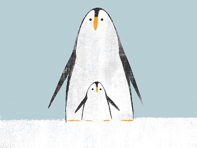Big & Little 🐧 animals book illustration character design childrens book cute illustration kidlitart penguin picture book