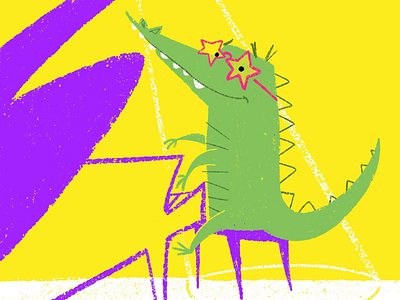 Crocodile Rock 🐊 character design childrens book childrens literature crocodile illustration kidlitart music picture book