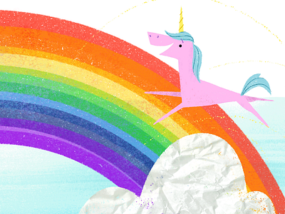 A little midweek 🌈 Magic book illustration character design childrens book cute illustration illustrator kids magic picture book unicorn