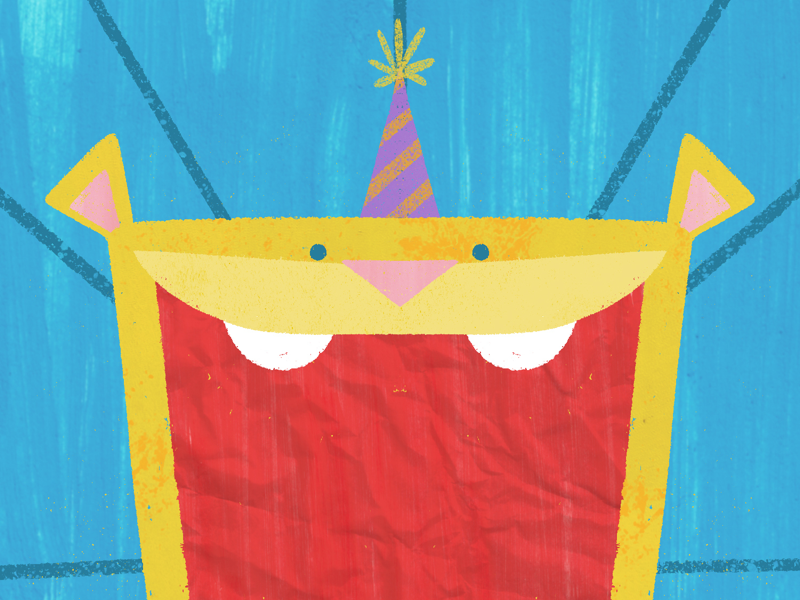 Big Birthday Cake Bite 🦁 birthday birthday card book illustration children childrens book cute greeting card illustration kids lion picture book