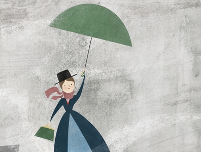 Kid lit Inktober Day 7 - Mary Poppins book illustration character design childrens book childrens book illustration childrens illustration illustration kidlit kidlitart mary poppins picture book