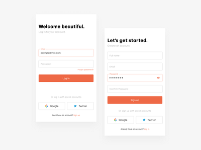 Daily UI Challenge 001 — Sign up app mobile product design ui