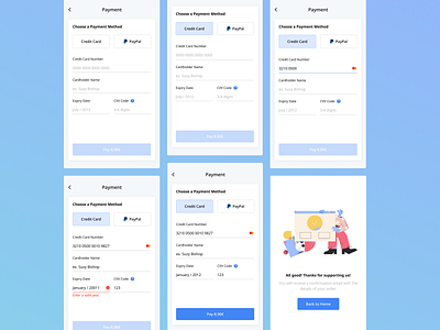 Daily UI Challenge 002 — Credit Card Checkout app design mobile product design ui