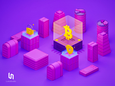 Bitcoin - 3D Illustration