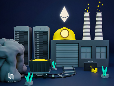 Ethereum - 3D Illustration