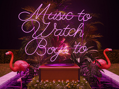 Music to Watch boys to - 3D illustration