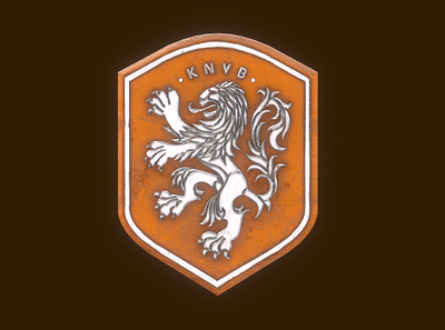Netherlands national team – 3D badge 3d 3d art blender branding design europe football illustration logo shield sport