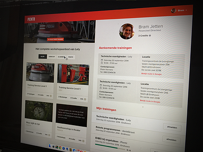 Dashboard employer courses dashboard denkgroot profile ui webdesign website