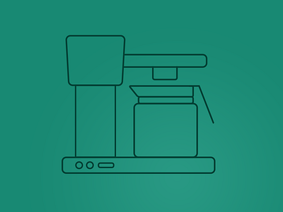 Filtermachine Icon - Boonesta coffee filtermachine icon icondesign outlines vector