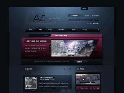 AvE Gaming ave esport game gaming site template video web