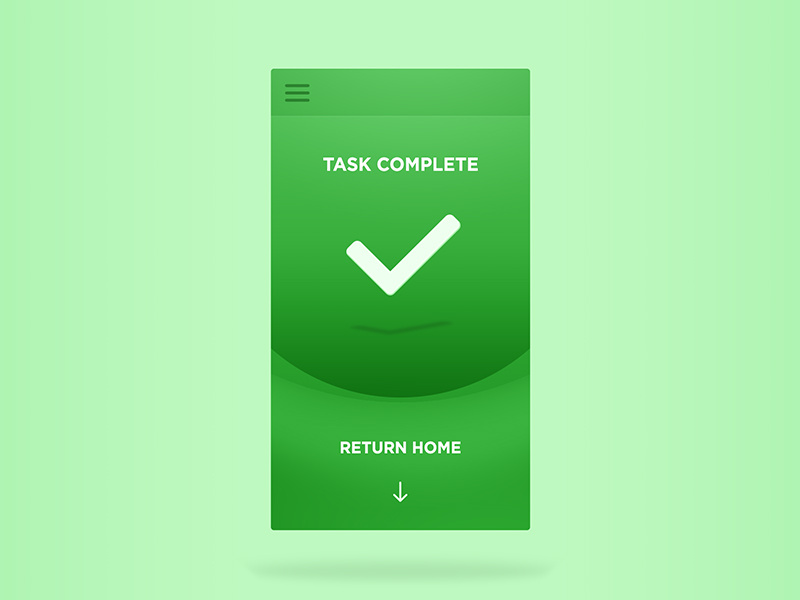 Dribbble - day_11_-_task_complete_screen.jpg by Hervé Rbna