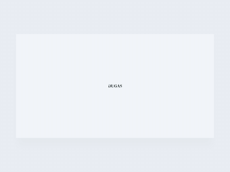 DUGAS - Loader motion animation dugas hero intro loader logo motion page parallax ui ux web