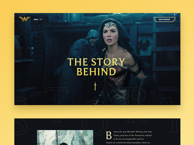 Wonder Woman concept #1 art concept direction movie trailer ui ux