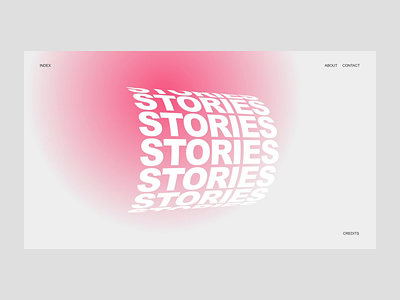 Typographic Slider animation design gradient interface kinetic motion slider typography ux web