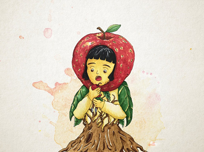 Apple Fairy apple character illustration marker