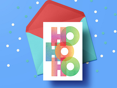 Seasonal Greeting Card christmas card colorful graphic typography vector