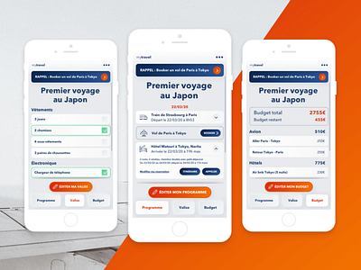 MyTravel alsacreations branding design mobile app mobile first ui ui ux ux webdesign