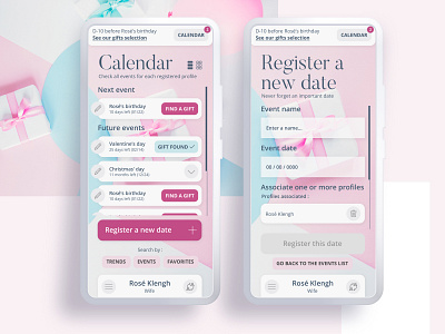 Find the perfect gift - #3 mobile app ui ux webdesig