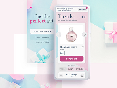 Find the perfect gift - #1 mobile app ui ux webdesign