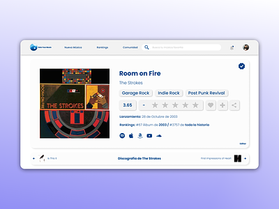 Rate Your Music / Web Redesign
