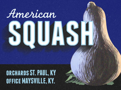 American Squash pseudo retro vintage worn