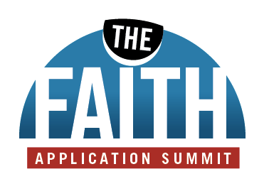 Faith Application Summit Logo concept draft logo trade gothic