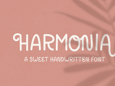 harmonia a sweet handwritten font by megs lang prvw 001