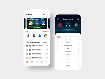 Score Apps Design app design design ui footbal club football app match mobile app mobile design news score soccer sports ui ux