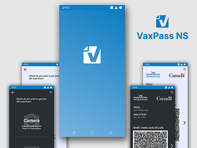 VaxPass NS app graphic design ui ux
