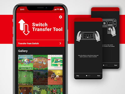 Switch Transfer Tool app UI and Branding