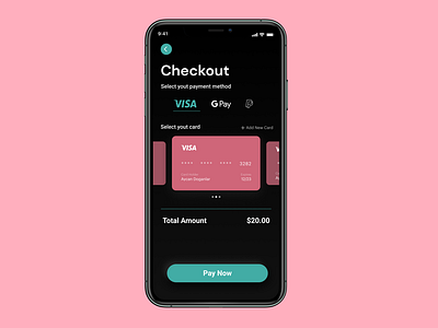 DailyUI Challenge 002 :Credit Card checkout