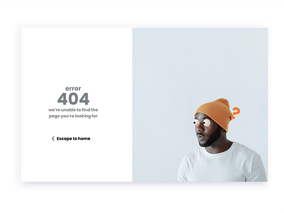 DailyUI Challenge 008 : Error 404 page