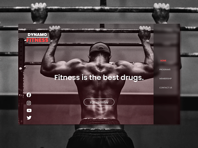 Gym's Homepage challenge daily daily ui challenge design figma gym homepage landing page ui web workout