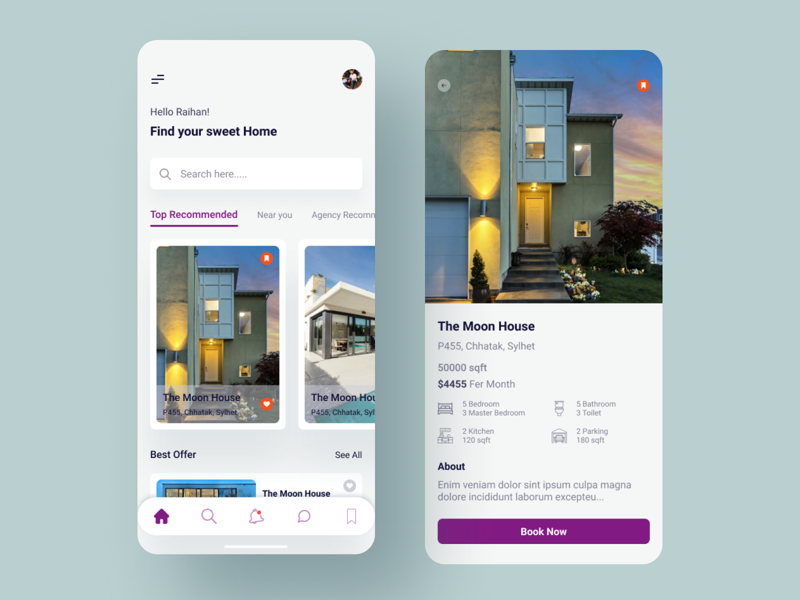 House rent apps by saydulmoon on Dribbble