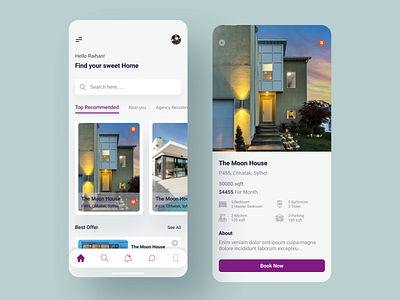 House rent apps design dribbble best shot graphicdesign interaction iphone motion popular ui uidesign ux