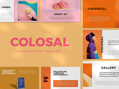 Colosal Presentation Template business colorfull creative googleslides keynote marketing minimal photograhy portfolio powerpoint presentation simple trendy