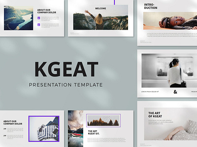 Kgeat Presentation Template advertising agancy clean creative enterprise marketing minimal photography portfolio presentation social media