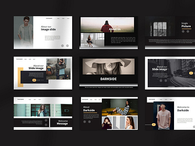 Darkside Presentation Template by Yusuf Alghazali on Dribbble