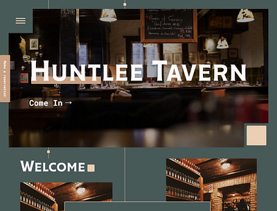 Tavern web design design pub tavern ui web web design website website design