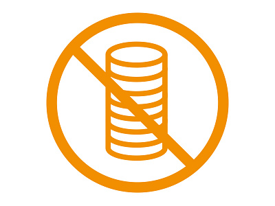 No Upfront Fees icon icon